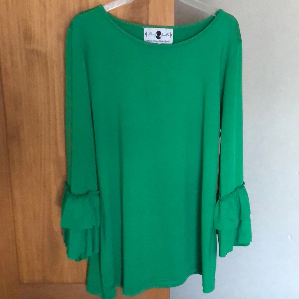 Dainty Jewell’s Kelly  L green blouse